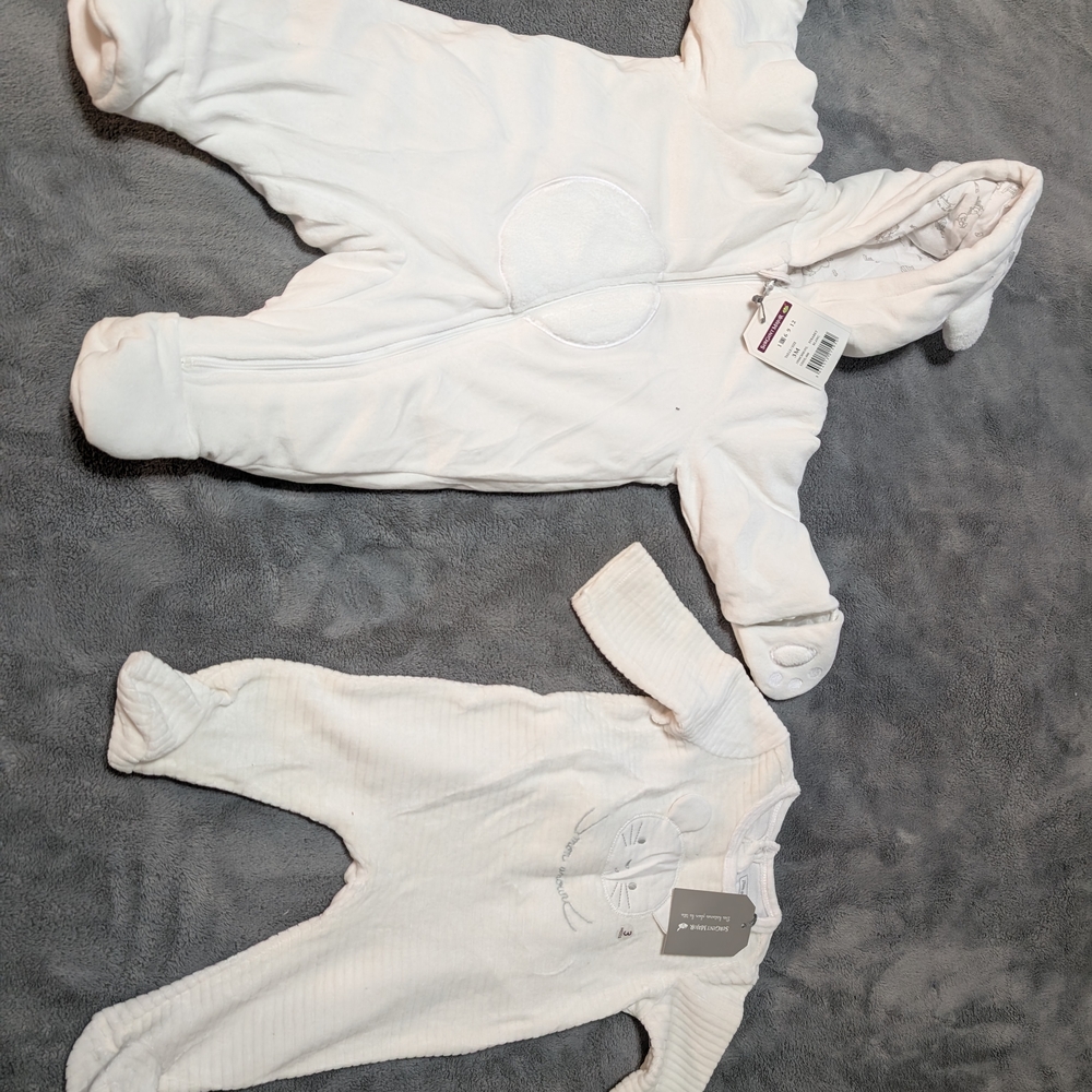 Cozy White Kids One Piece